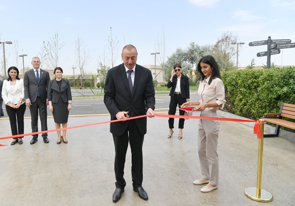 Prezident İlham Əliyev əsaslı şəkildə təmir və bərpa olunan “Yanardağ” qoruğunun açılışında iştirak edib